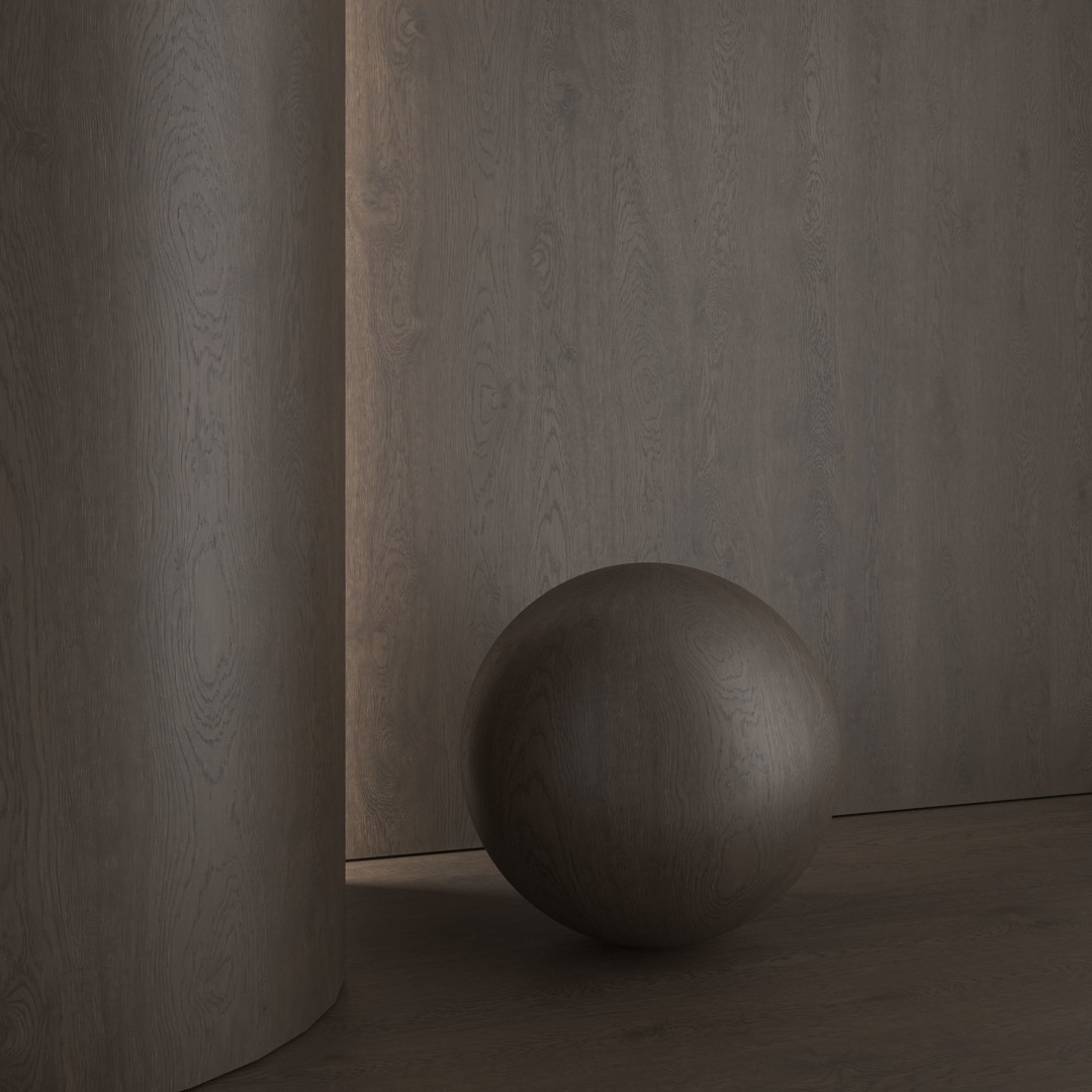 Oak Wood Materials 3D Model – 7 Colors, PBR Textures, FBX, OBJ - View 9