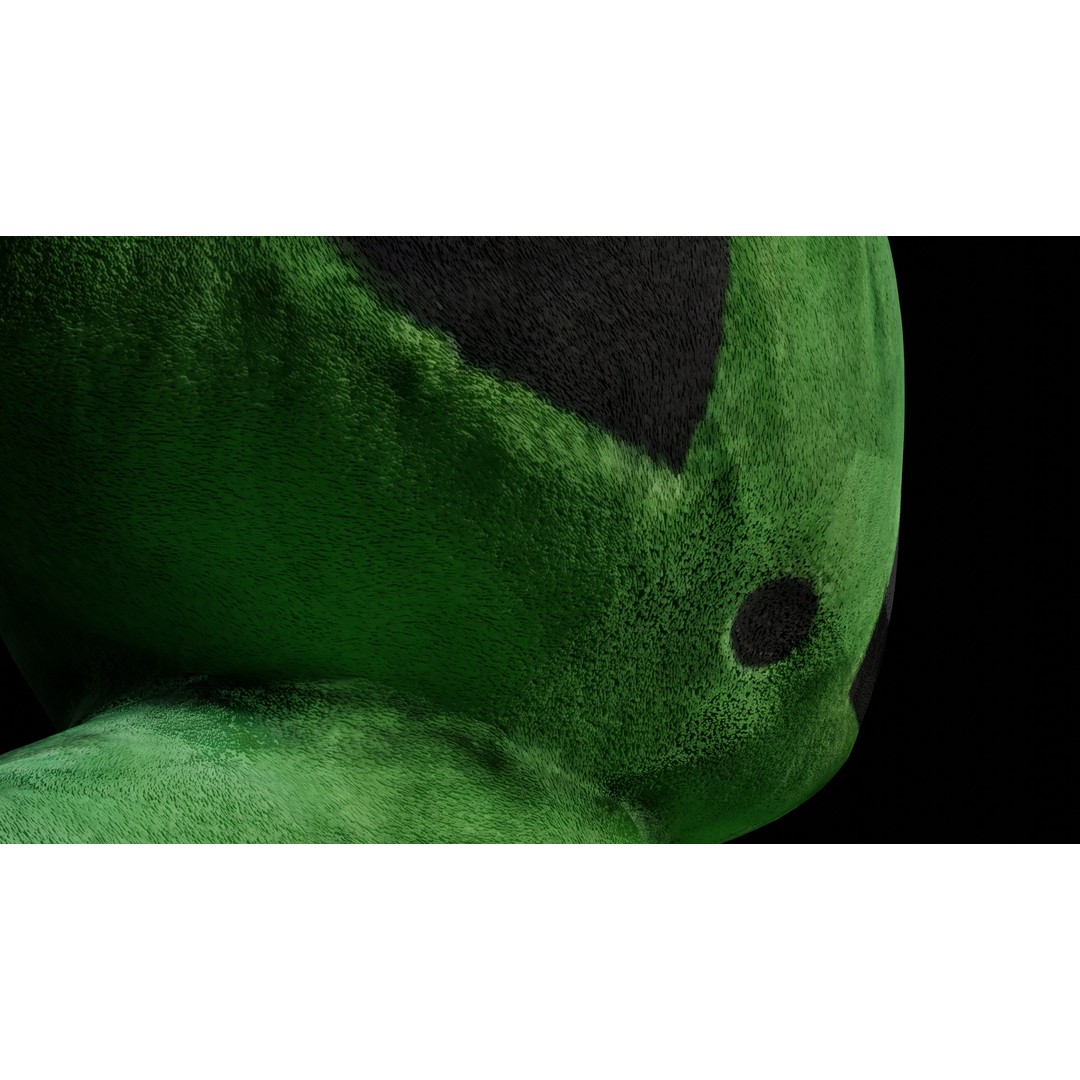 Alien Plush 3D Model – Low Poly Game Asset, PBR Textures, FBX - View 7