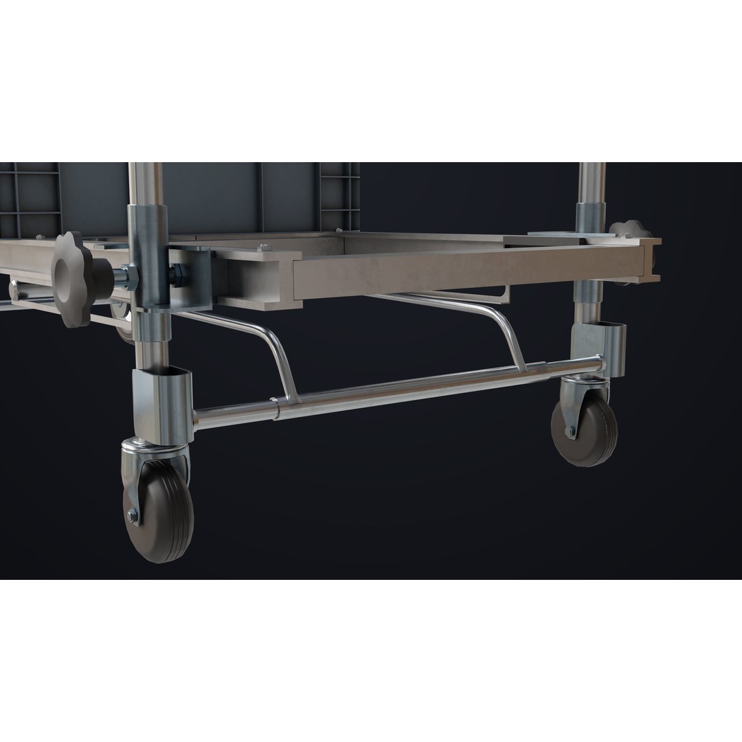 Convertible Hand Truck 3D Model – Low Poly PBR Game Asset, FBX - View 12