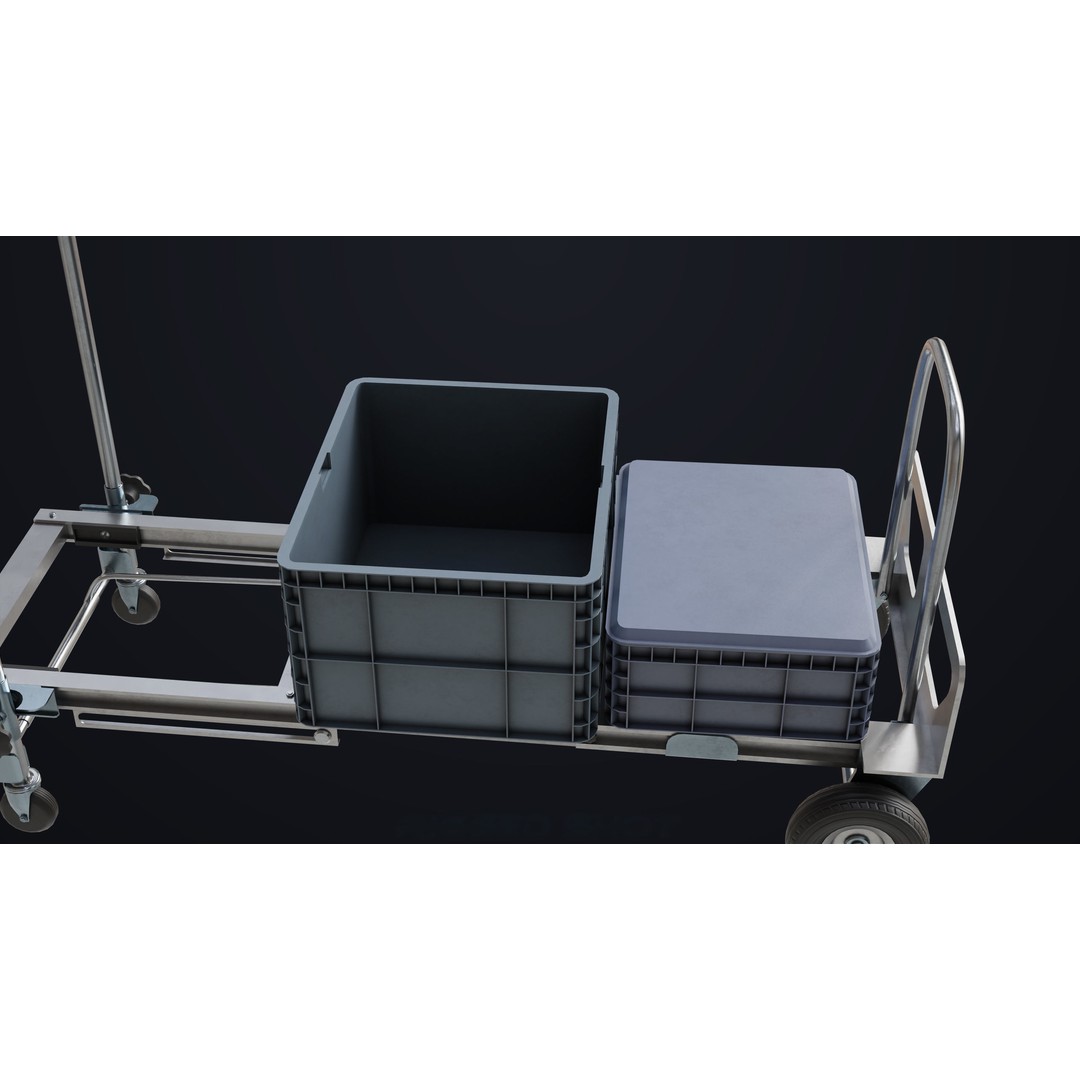 Convertible Hand Truck 3D Model – Low Poly PBR Game Asset, FBX - View 15