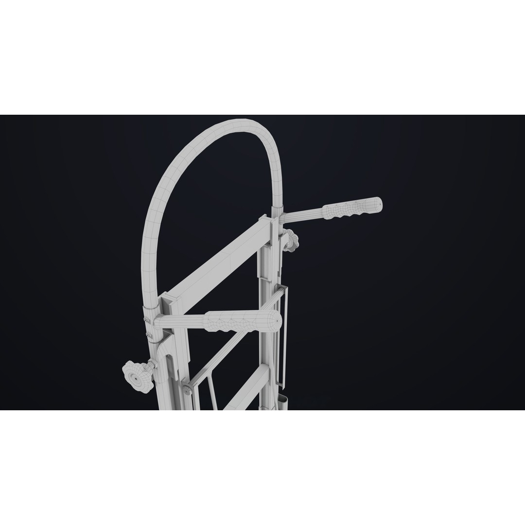 Convertible Hand Truck 3D Model – Low Poly PBR Game Asset, FBX - View 27