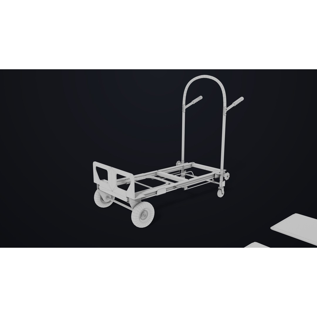 Convertible Hand Truck 3D Model – Low Poly PBR Game Asset, FBX - View 35