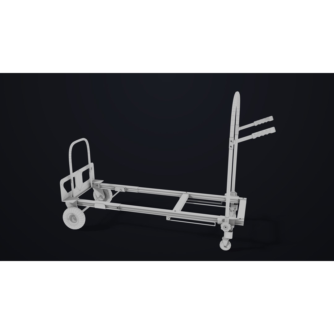 Convertible Hand Truck 3D Model – Low Poly PBR Game Asset, FBX - View 38