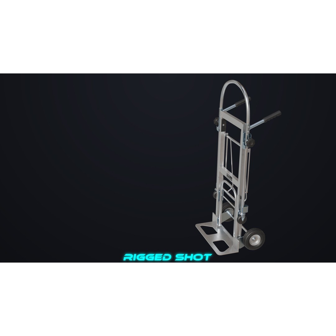 Convertible Hand Truck 3D Model – Low Poly PBR Game Asset, FBX - View 6