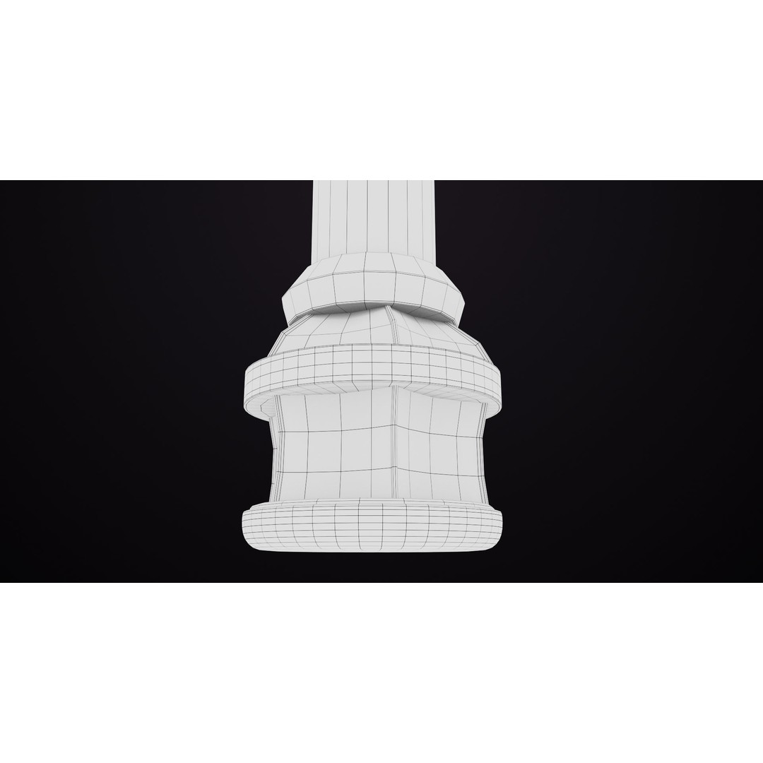 Battle Hammer 3D Model – Low Poly PBR Weapon for Games, FBX - View 19