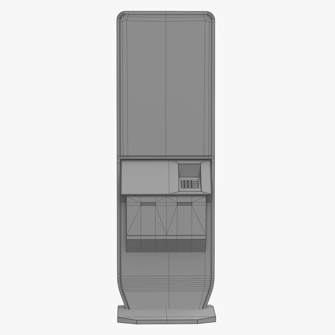 Electronic Kiosk 3D Model – Photorealistic High Poly Asset, FBX - View 11