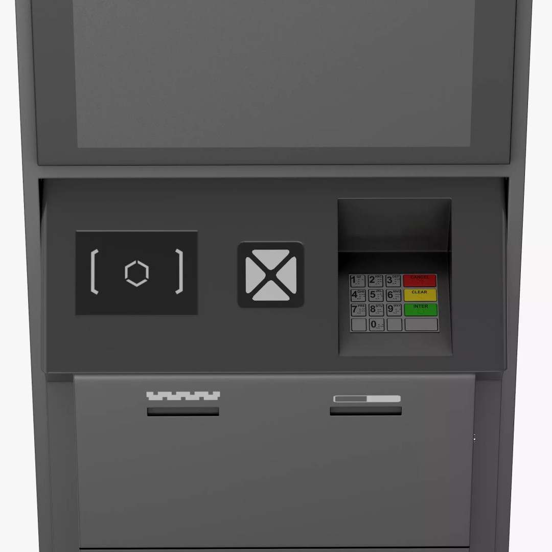 Electronic Kiosk 3D Model – Photorealistic High Poly Asset, FBX - View 7