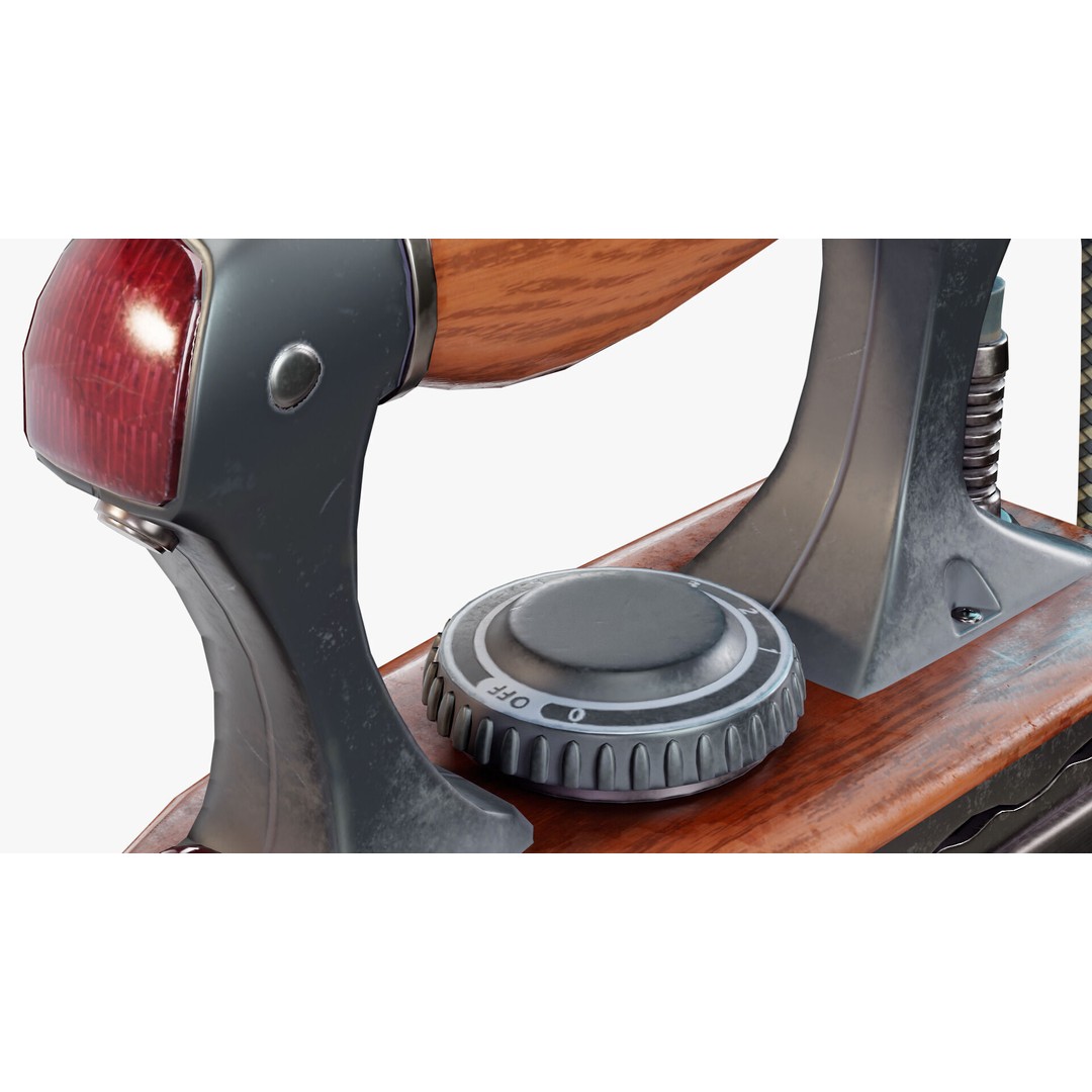 Iron Steam Vintage 3D Model – Low Poly Game Asset, PBR Textures, FBX - View 6