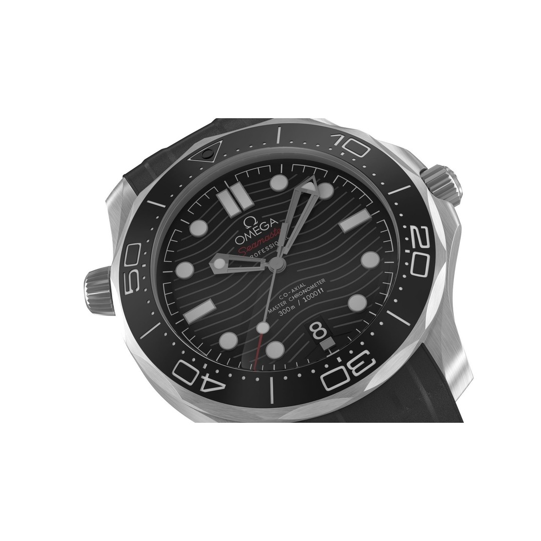Omega Seamaster Diver 3D Model – High-Quality PBR Textured Asset, FBX - View 4