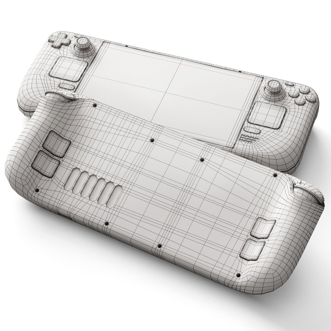 Steam Deck 3D Model – High Poly Game Asset, FBX, PBR Textures