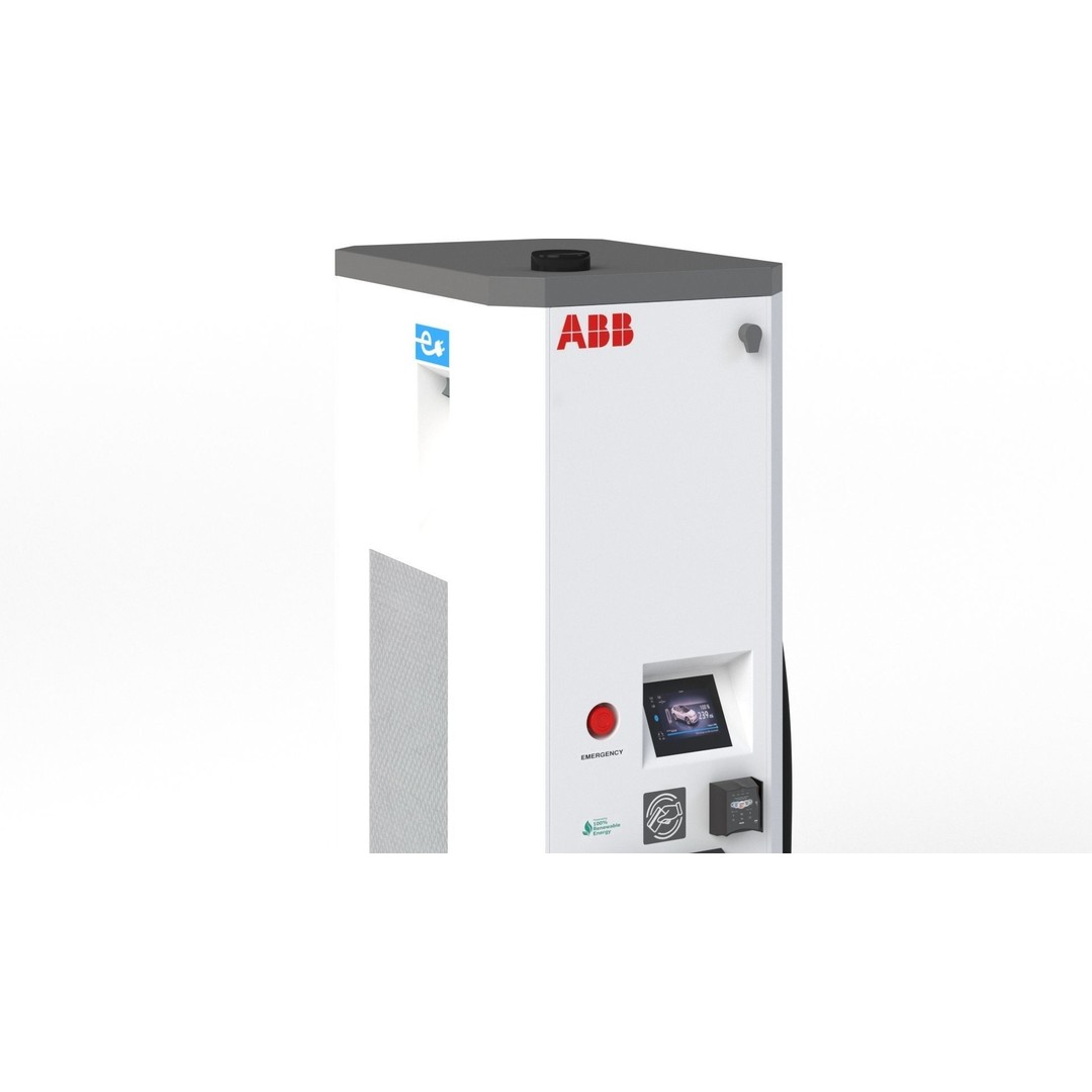 ABB Terra 53 EV Charging Station 3D Model – High Poly PBR Asset, FBX, OBJ - View 19