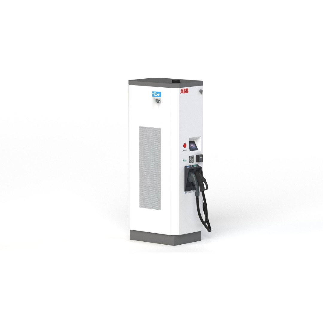 ABB Terra 53 EV Charging Station 3D Model – High Poly PBR Asset, FBX, OBJ - View 20