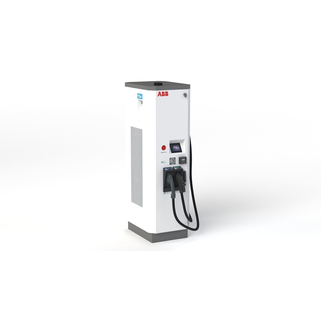ABB Terra 53 EV Charging Station 3D Model – High Poly PBR Asset, FBX, OBJ - View 21