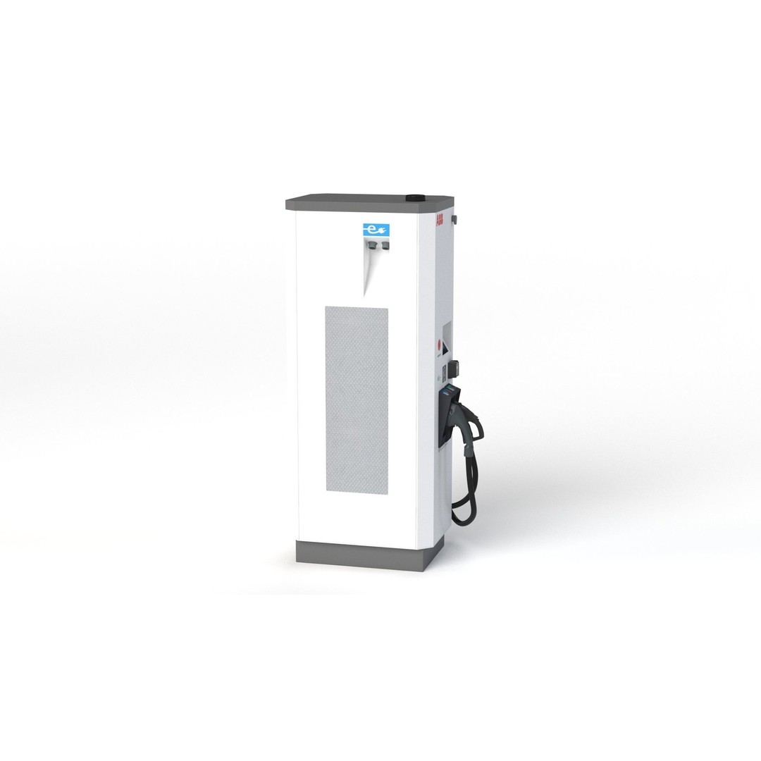 ABB Terra 53 EV Charging Station 3D Model – High Poly PBR Asset, FBX, OBJ - View 25