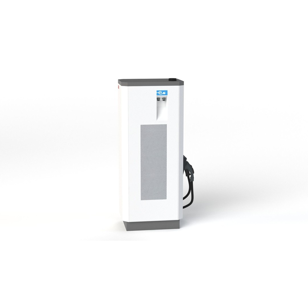 ABB Terra 53 EV Charging Station 3D Model – High Poly PBR Asset, FBX, OBJ - View 26