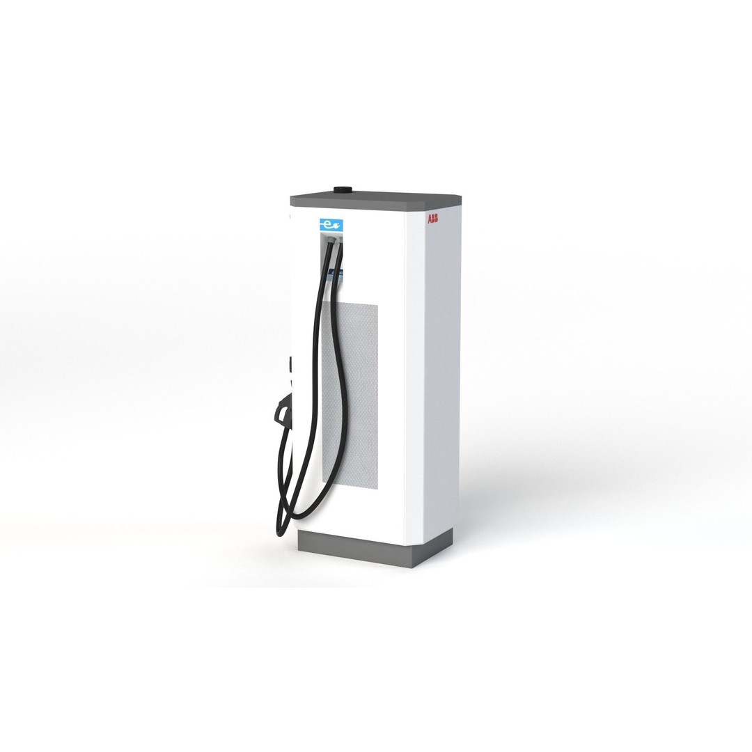 ABB Terra 53 EV Charging Station 3D Model – High Poly PBR Asset, FBX, OBJ - View 31