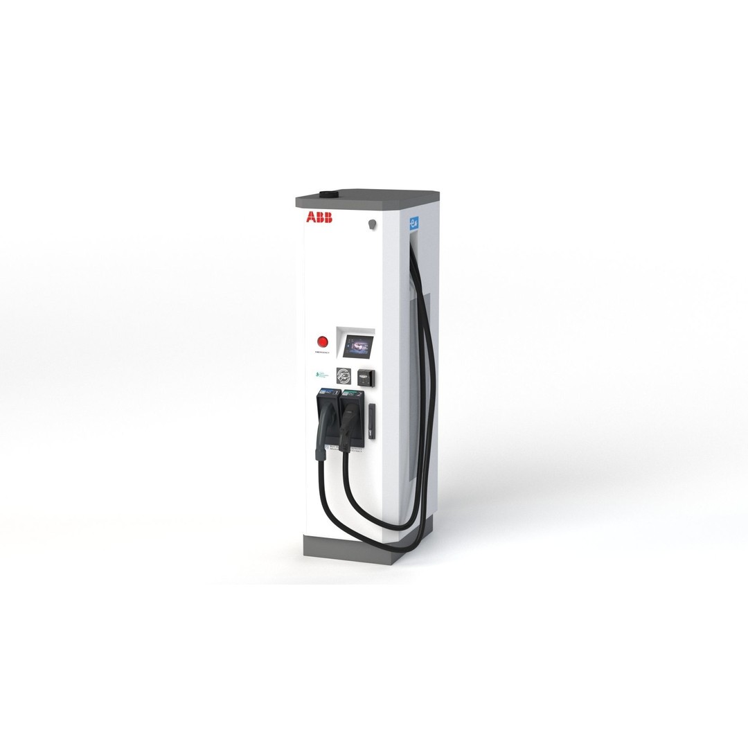 ABB Terra 53 EV Charging Station 3D Model – High Poly PBR Asset, FBX, OBJ - View 35