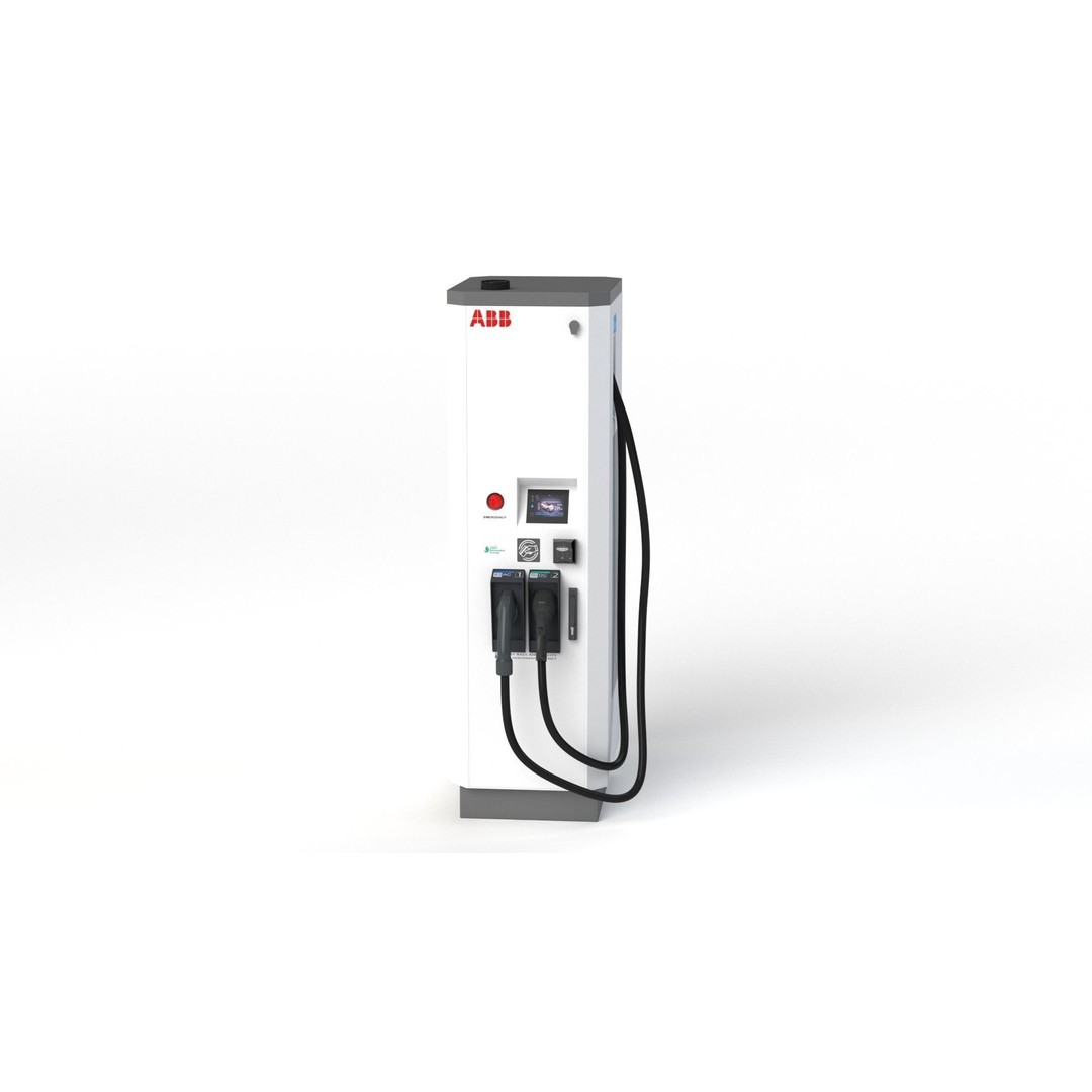 ABB Terra 53 EV Charging Station 3D Model – High Poly PBR Asset, FBX, OBJ - View 36
