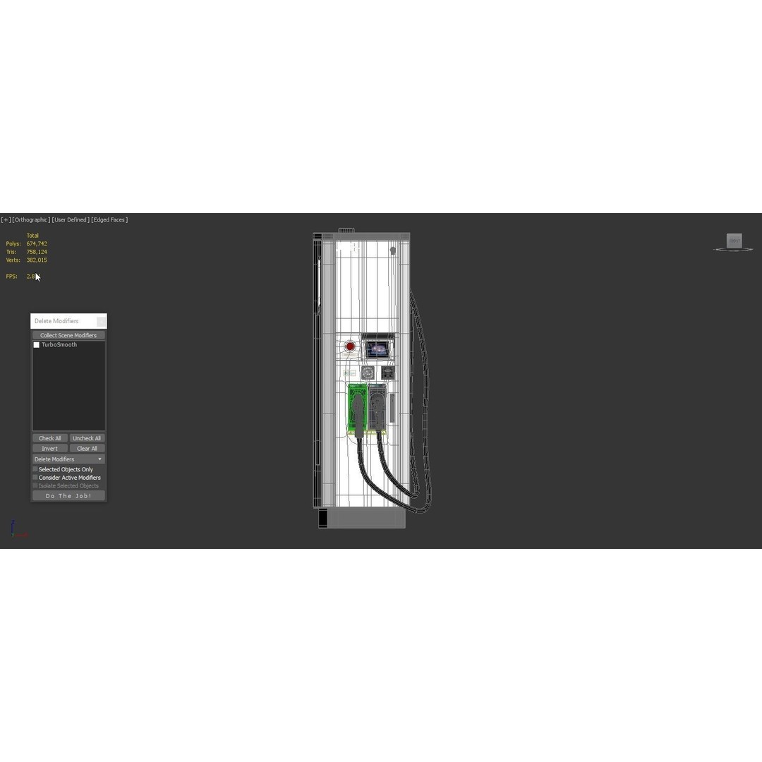 ABB Terra 53 EV Charging Station 3D Model – High Poly PBR Asset, FBX, OBJ - View 4