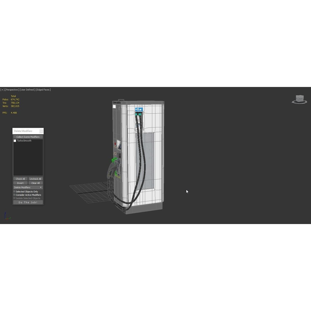 ABB Terra 53 EV Charging Station 3D Model – High Poly PBR Asset, FBX, OBJ - View 6