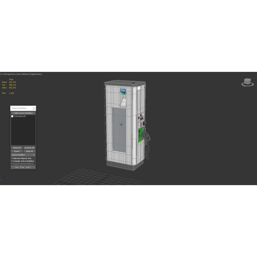 ABB Terra 53 EV Charging Station 3D Model – High Poly PBR Asset, FBX, OBJ - View 8