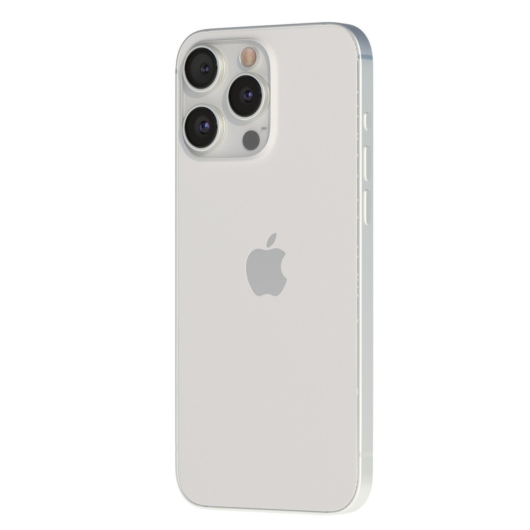 Apple iPhone 15 Pro 3D Model – Low Poly Game Ready Asset, FBX, OBJ - View 14