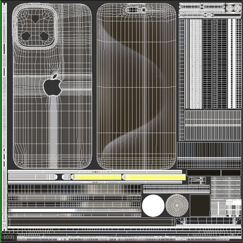 Apple iPhone 15 Pro 3D Model – Low Poly Game Ready Asset, FBX, OBJ - View 22
