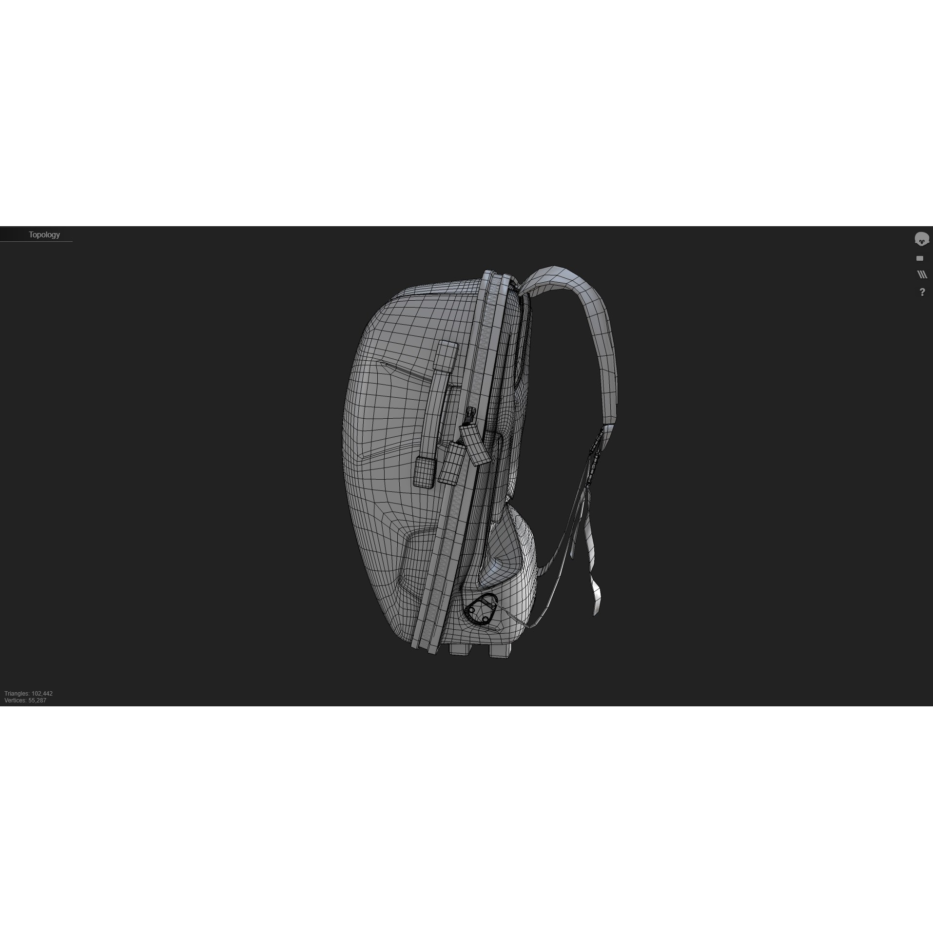 LUCAS Hard Shell Carrying Case - Low-Poly Game-Ready 3D Model - View 14