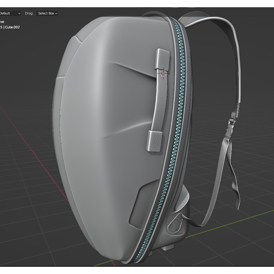 LUCAS Hard Shell Carrying Case - Low-Poly Game-Ready 3D Model - View 9