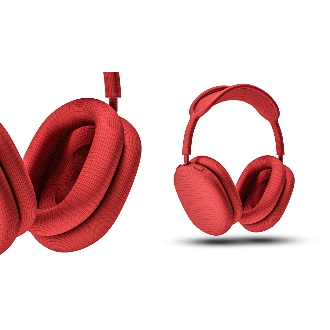 Airpod Max and Pro Headphone Set 3D Model – High Detail PBR Asset