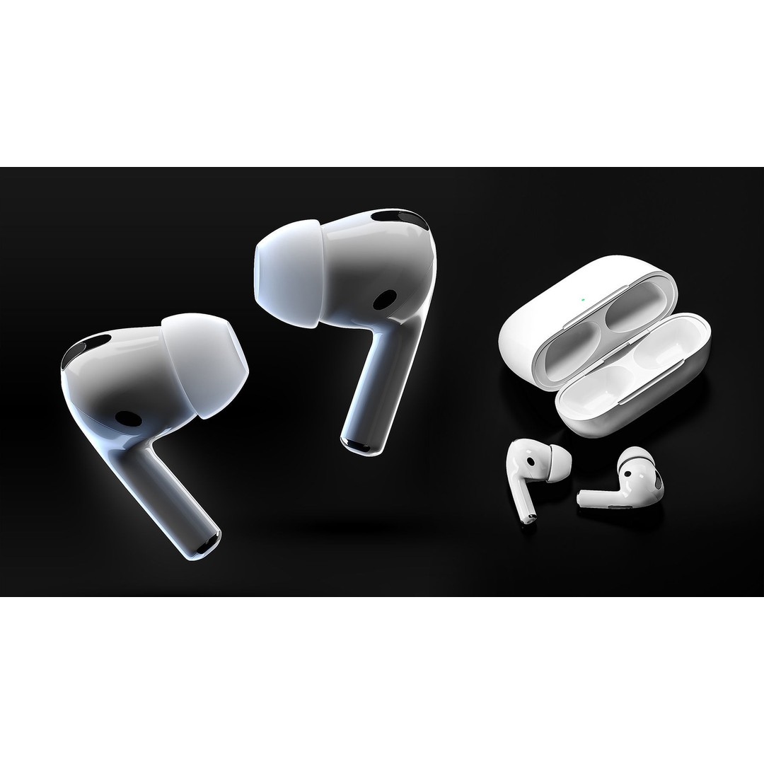 Airpod Max and Pro Headphone Set 3D Model – High Detail PBR Asset - View 7