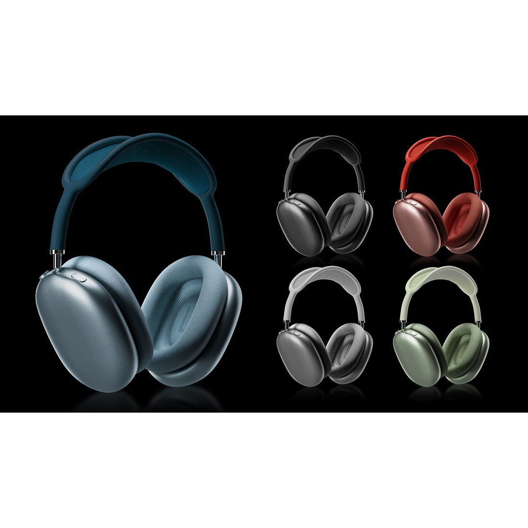 Airpod Max and Pro Headphone Set 3D Model – High Detail PBR Asset - View 8