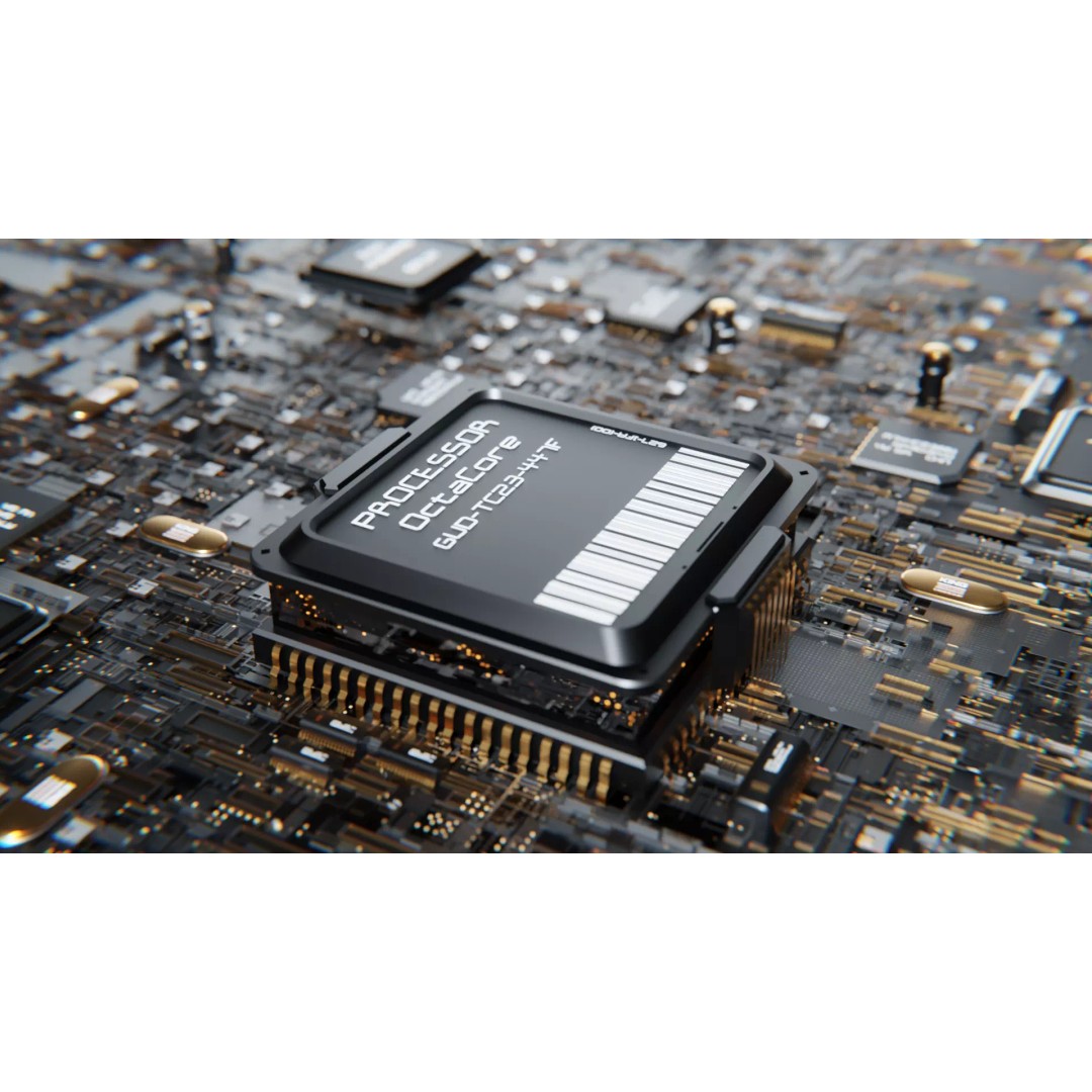 Motherboard 3D Model – High Poly Electronic Component, FBX, PBR - View 2
