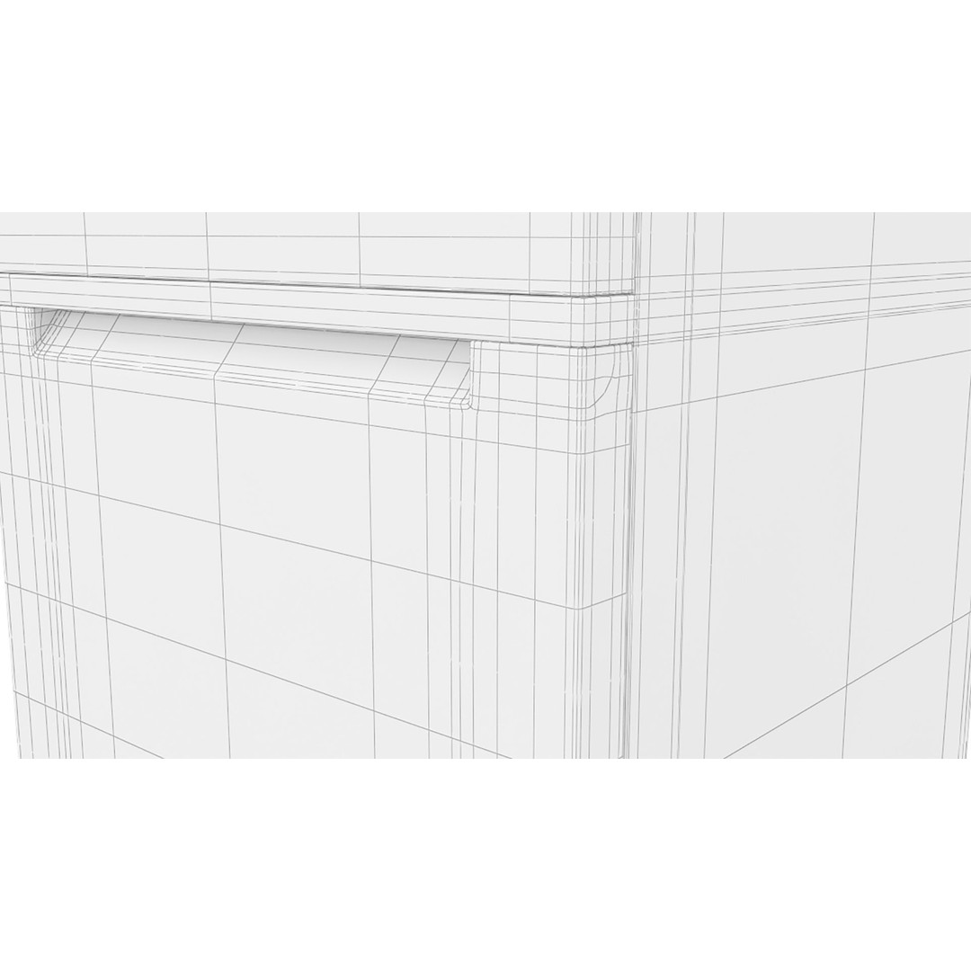 Whirlpool 60cm Maxi-Tub Dishwasher 3D Model – PBR Textured, Game-Ready - View 10