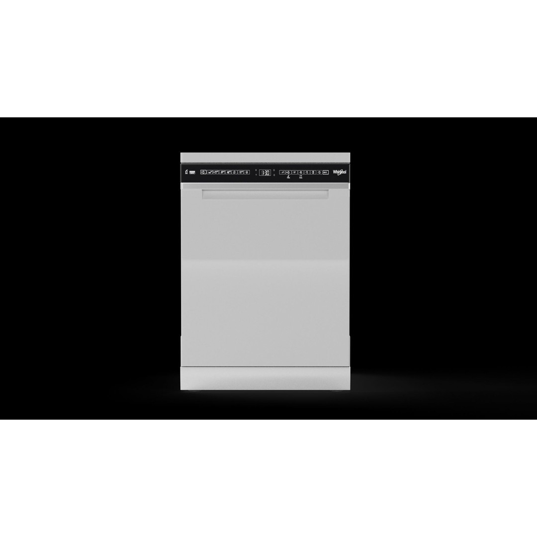 Whirlpool 60cm Maxi-Tub Dishwasher 3D Model – PBR Textured, Game-Ready - View 11