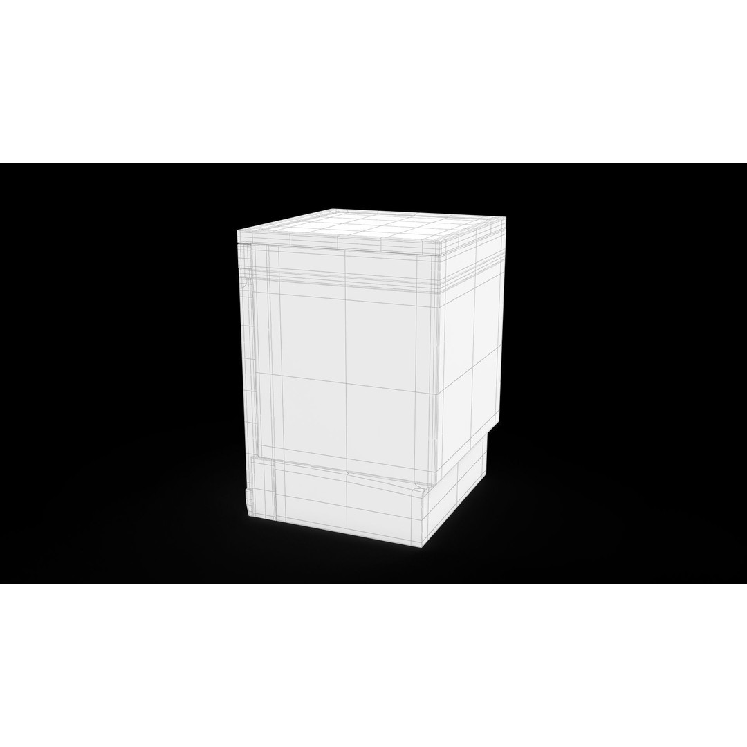 Whirlpool 60cm Maxi-Tub Dishwasher 3D Model – PBR Textured, Game-Ready - View 14