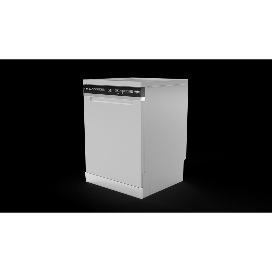Whirlpool 60cm Maxi-Tub Dishwasher 3D Model – PBR Textured, Game-Ready - View 15