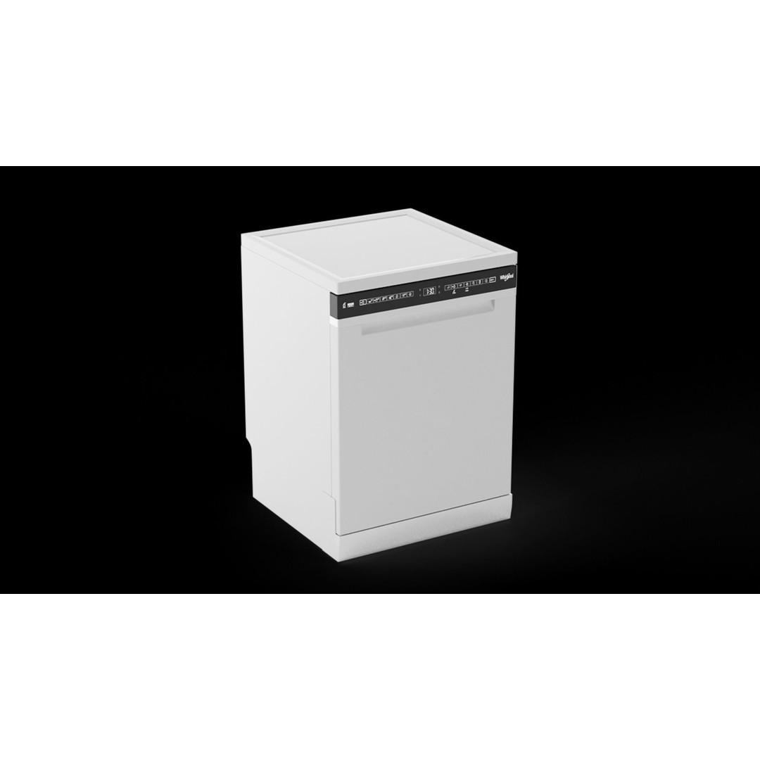 Whirlpool 60cm Maxi-Tub Dishwasher 3D Model – PBR Textured, Game-Ready - View 17