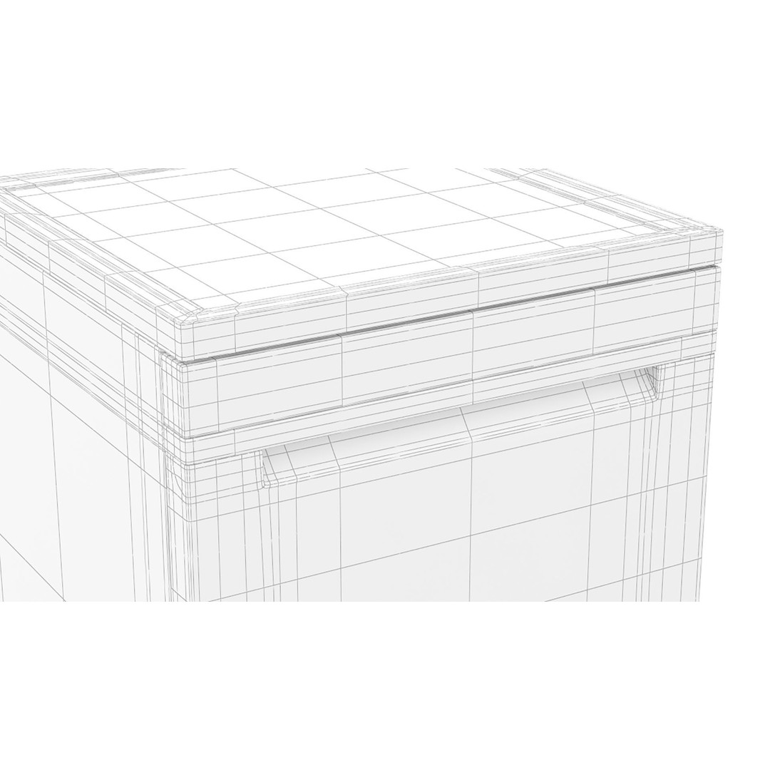 Whirlpool 60cm Maxi-Tub Dishwasher 3D Model – PBR Textured, Game-Ready - View 6