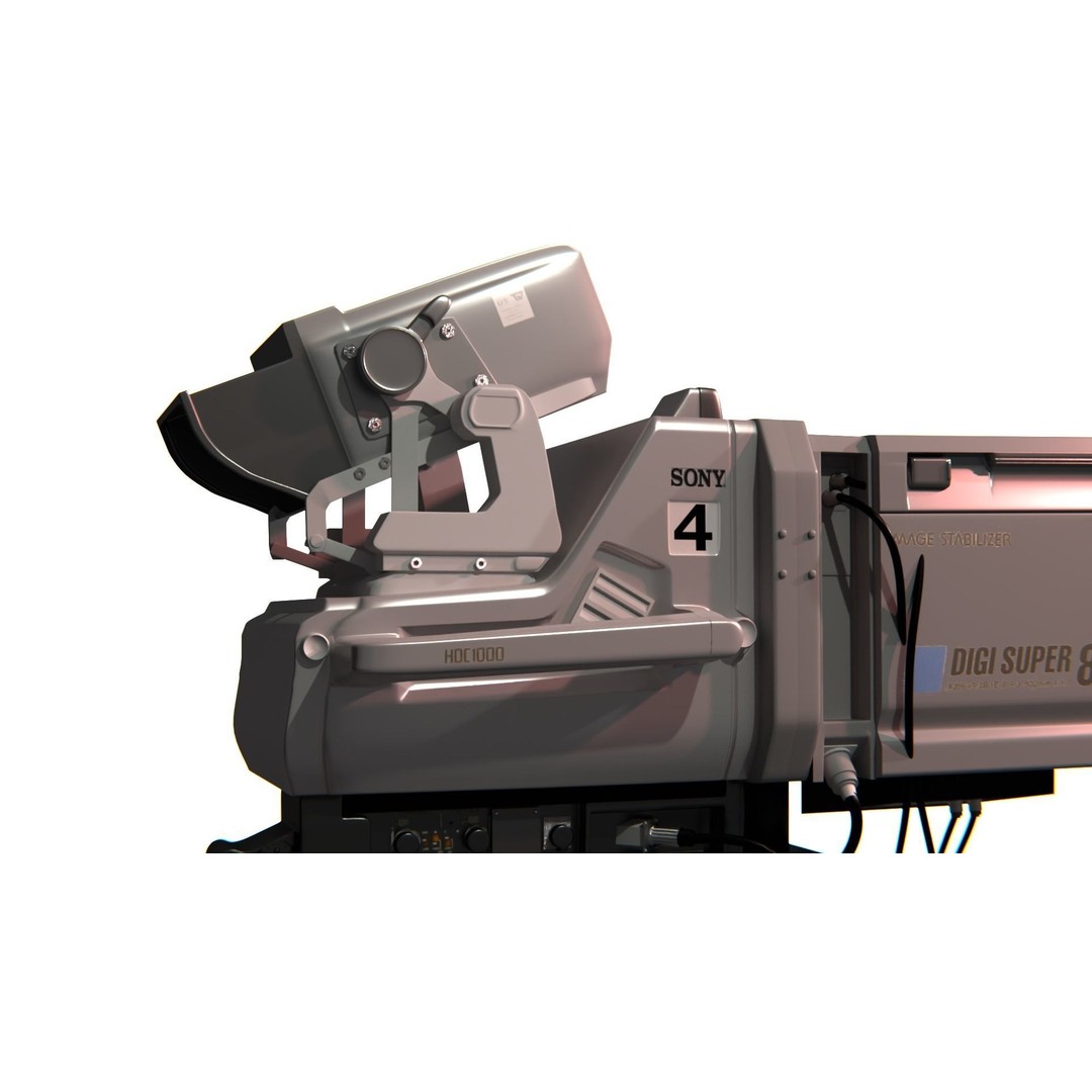 Canon Digi Super 86II xs 3D Model – Hyper-Realistic Video Camera, Blender - View 3