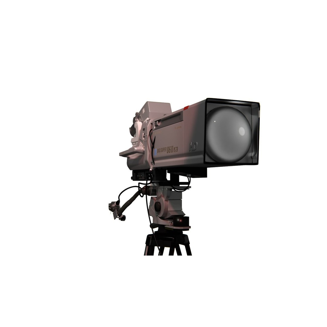 Canon Digi Super 86II xs 3D Model – Hyper-Realistic Video Camera, Blender - View 8