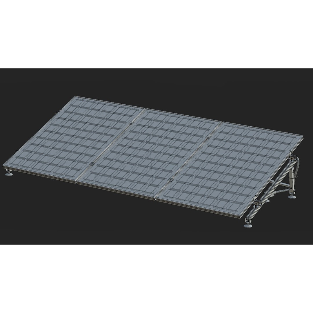 Solar Panel 3D Model – Low Poly Game Ready Asset, PBR Textures - View 17