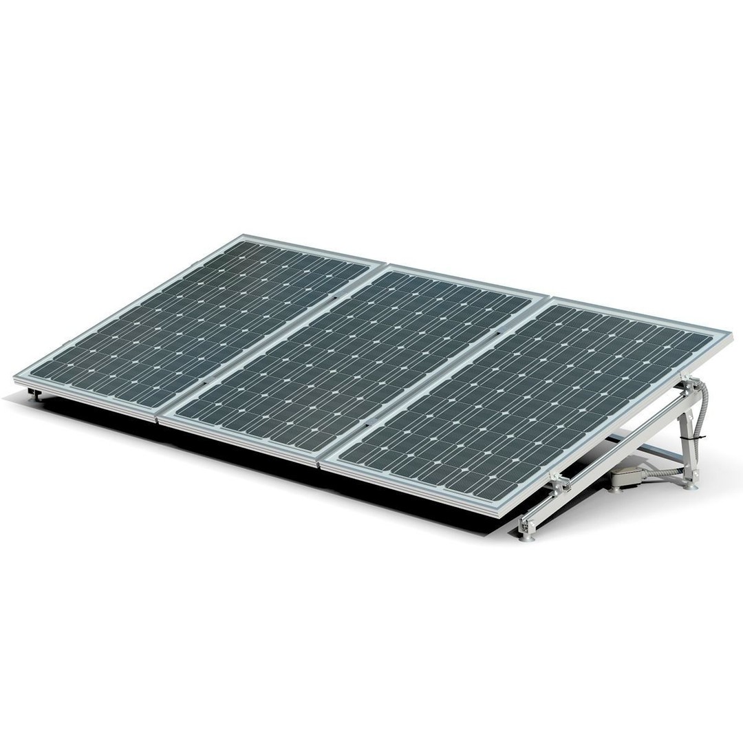 Solar Panel 3D Model – Low Poly Game Ready Asset, PBR Textures - View 3