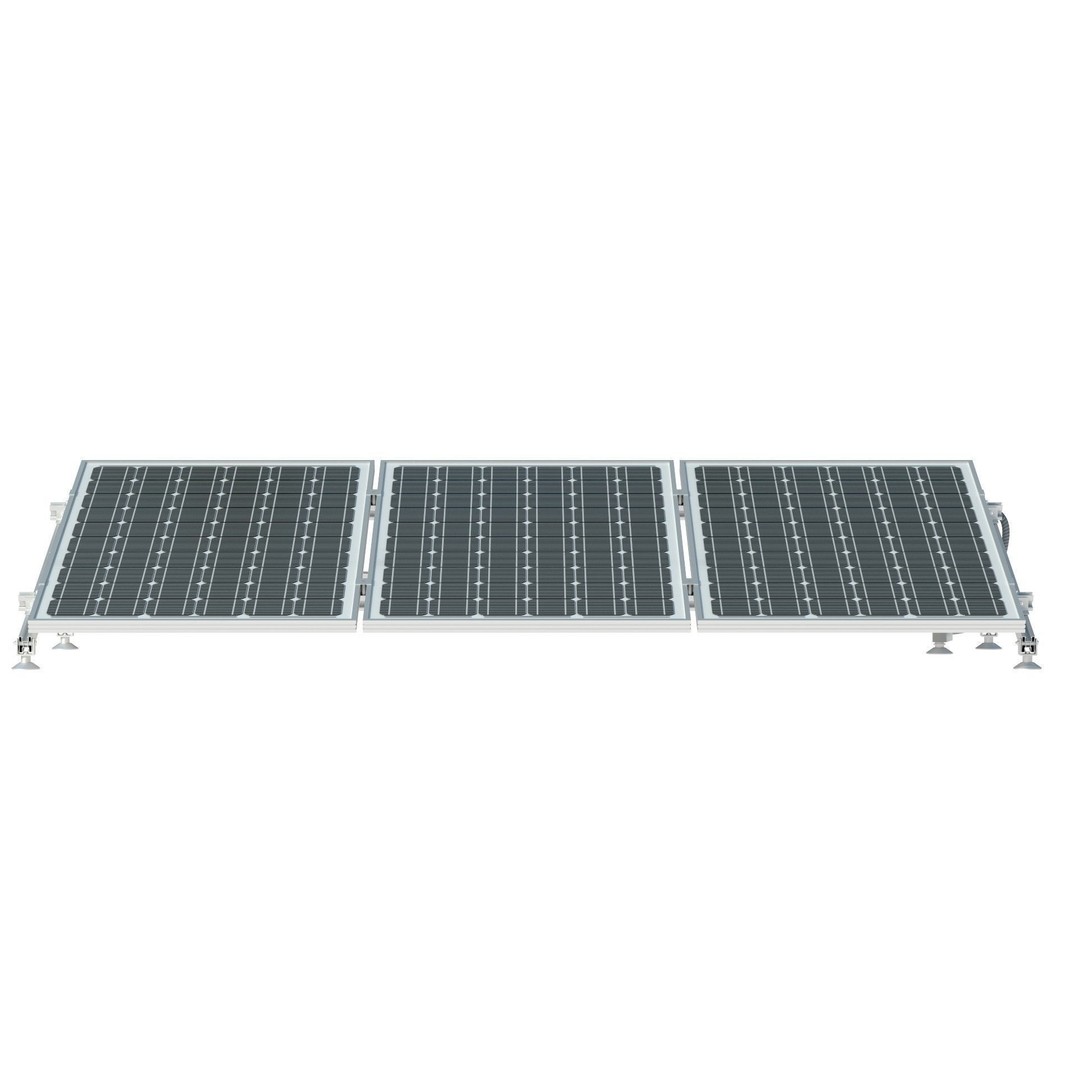 Solar Panel 3D Model – Low Poly Game Ready Asset, PBR Textures - View 4