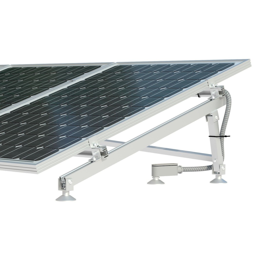 Solar Panel 3D Model – Low Poly Game Ready Asset, PBR Textures - View 9