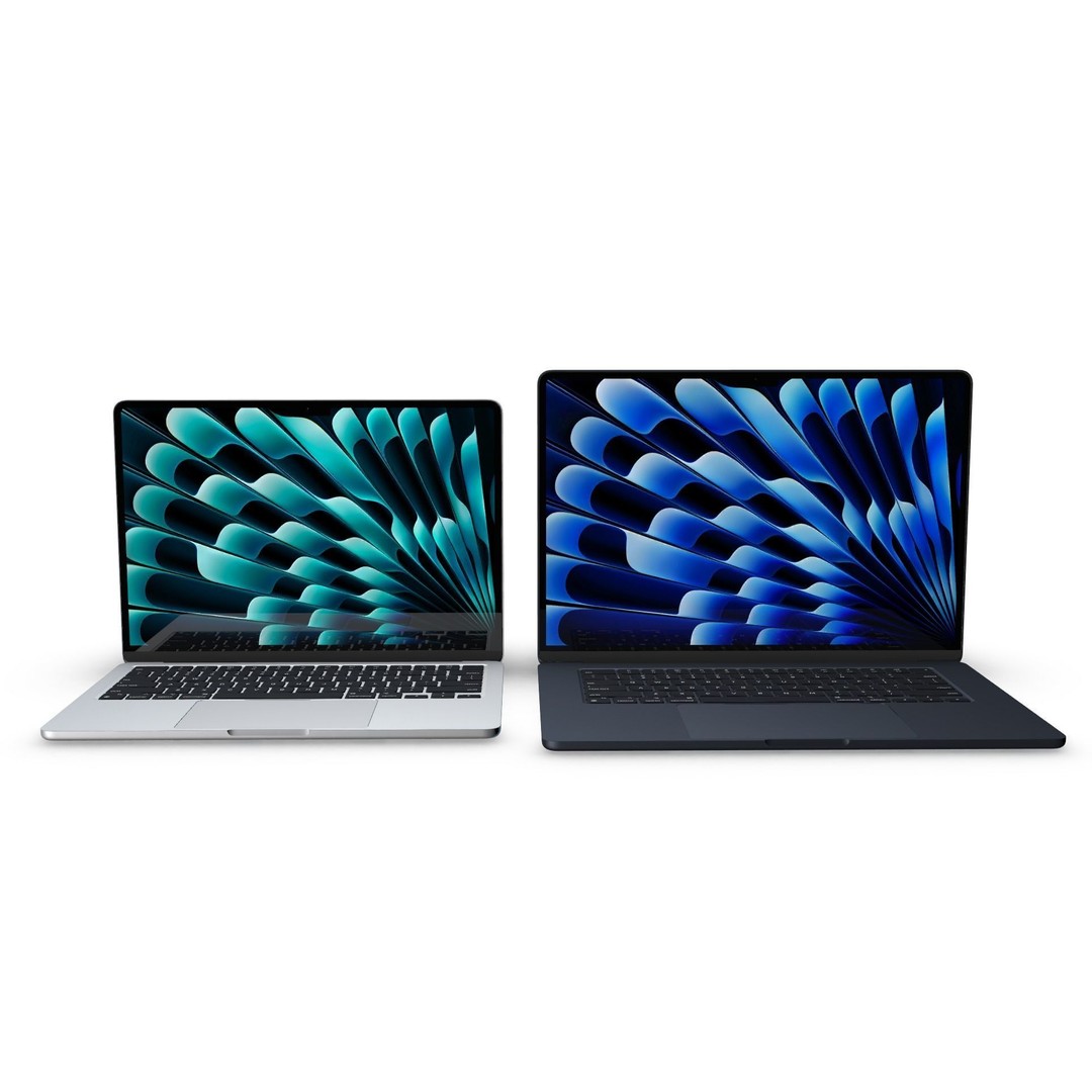Macbook Air M3 3D Model – High-Quality Laptop Asset, E3D, C4D, OBJ - View 3