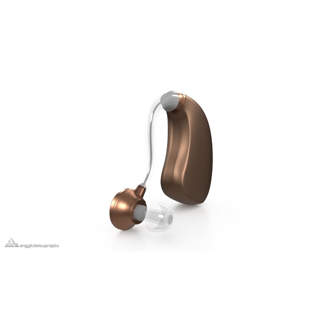 Hearing Aid 3D Model – Realistic Metallic Design, PBR Textures - View 6