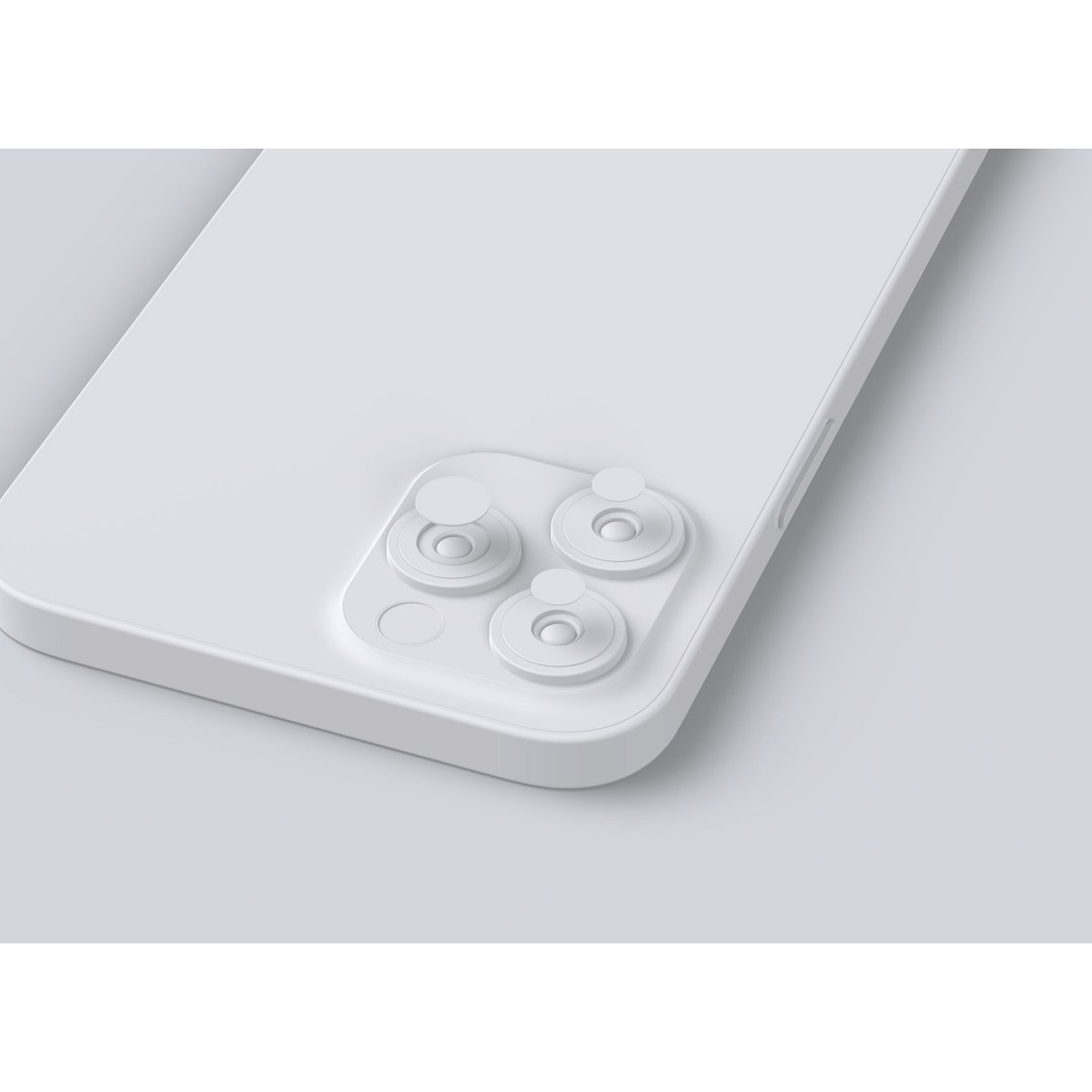 Apple iPhone 12 Pro Max 3D Model – High-Quality Mobile Phone, FBX, OBJ - View 12