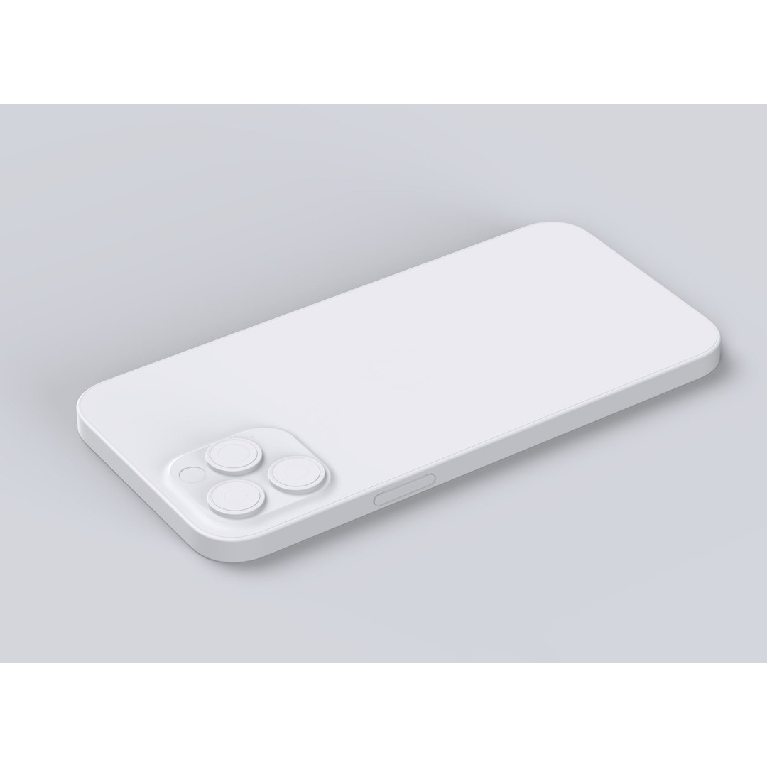 Apple iPhone 12 Pro Max 3D Model – High-Quality Mobile Phone, FBX, OBJ - View 14