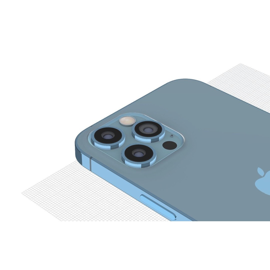 Apple iPhone 12 Pro Max 3D Model – High-Quality Mobile Phone, FBX, OBJ - View 16
